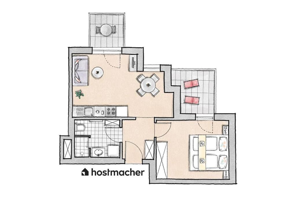 Apartment Sunny 1br With Balcony By Hm *